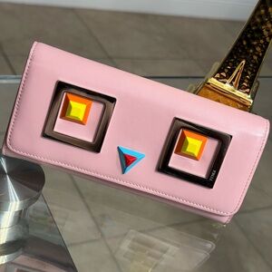 Fendi Hypnoteyes Pink Long Wallet